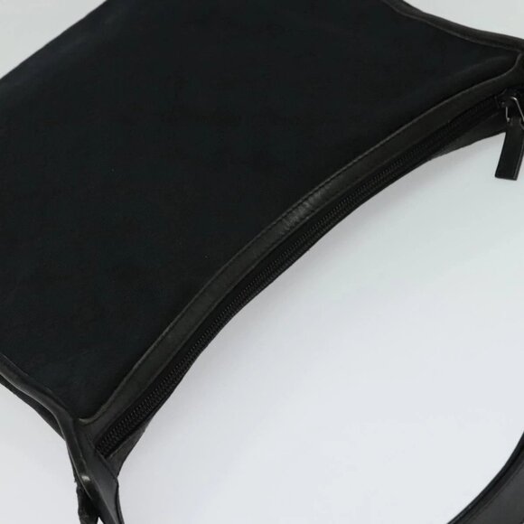 GUCCI GG Canvas Shoulder Bag Black Silver 001 4205 Auth 129471 - Picture 7 of 15